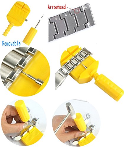 DIKETE® 16 tlg. Uhrenwerkzeug Set Uhrenmacher Feinmechanik Werkzeug Reparatur Set Uhr Öffner Werkzeug Kit Reparatur Pin Neu - 5