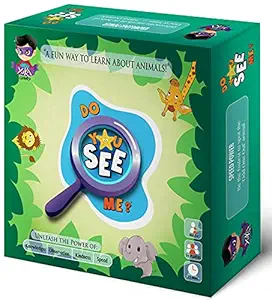 Yuka Champs Do You See Me Card Game | Educational Multiplayer Knowledge & Fun Mind Skills Develop Animal Print Card Game For Girls & Boys | Easy To learn & Birthday Party Gift For 3 Years to 7 Years Kids