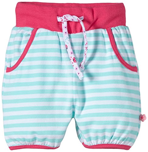 Eltern by Salt & Pepper Baby Girls 0-24m E NB Shorts Ladybird Striped Shorts, Blue (Angel Blue 416), 0-3 Months (Manufacturer size: 56)