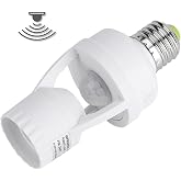 Parcbeny 24272 360&deg; PIR Hareket Sens&ouml;rl&uuml; E27 Lamba Duy Uyumlu Adapt&ouml;r&uuml; Zaman Ayarlı AC 100V-240V 60W Max