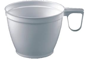 PAPSTAR 12215 - Lot de 60 Tasses à café avec poignée - PS - 0,18 l - Diamètre : 7,8 cm - Hauteur : 6 cm - Blanc