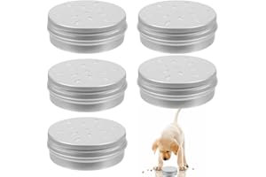 NOPKESV Pack of 5 Training Dog Fragrance Nose Odour Container Round Tin Metal Tin Container Holder Sniffing Dog Accessories Tool Work For