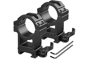 HOME SAFETY 25.4mm/30mm Anelli di Portata per Mirino, Alto/Medio/Basso Profilo Anello di Montaggio per Cannocchiale con 11mm/20mm Slitta Picatinny Dovetail