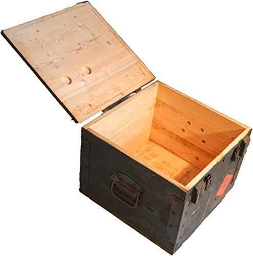 Munititionskiste BOX80 Wandstärke über 1 cm Maße ca 51x51x40cm Innen ca 45x45x33cm Aufbewahrung Militärkiste Munitionsbox Holzkiste Holzbox Weinkiste Apfelkiste Shabby Vintage - 2