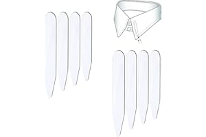 GHEART Kragenspanner aus Kunststoff, Queuekragen aus Kunststoff, Kragen aus Kunststoff bleibt unsteifungen für transparentes Hemd, Hemdkragen, Verstärkung für Hemden, in 4 verschiedenen Größen, 200 Stück