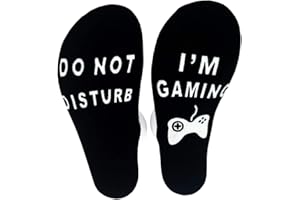 FGFD&OU Calze per Donna e Uomo Inverno Migliori Calzini di Natale del Regalo Calzini, Do Not Disturb calza, I'm Gaming ' Calze