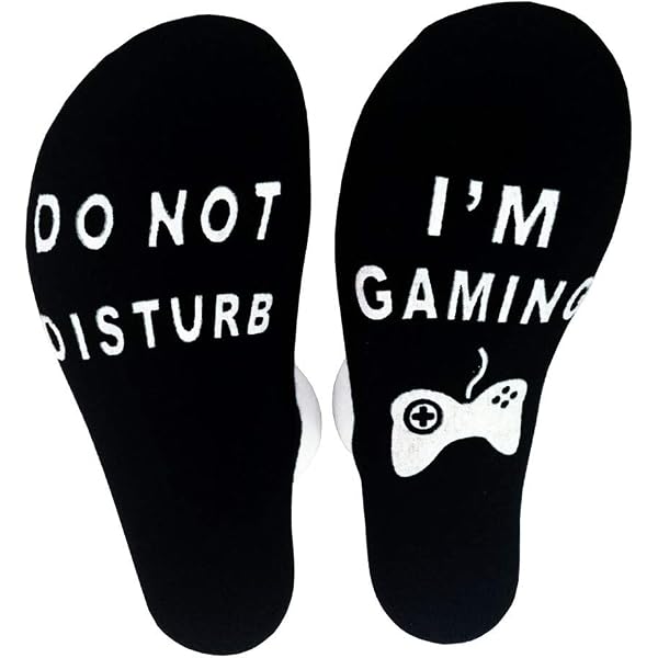 HJYDGJ 2 paar geschenksokken grappige antislip sokken heren met opschrift Do Not Disturb Sok I'm Gaming ' Sokken Cadeau Grappige Mannen Cadeau Grappige Sokken Gaming Heren - Zwart, Zwart, Taglia unica HJYDGJ 2 paar geschenksokken grappige antislip sokken heren met opschrift Do Not Disturb Sok I'm Gaming ' Sokken Cadeau Grappige Mannen Cadeau Grappige Sokken Gaming Heren - Zwart, Zwart, Taglia unica