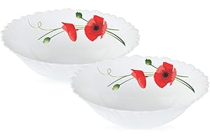 Larah by BOROSIL Opalware Bowl - Set of 2, White