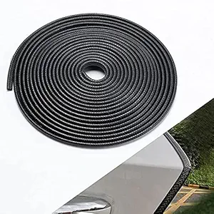 GOLSM Car Door Edge Guards Strip U Shape Flexible 5 Meter Car Door Protector Black Rubber Scratches Protect for Maruti Suzuki Ciaz