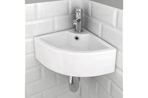 SATOHA eConnect-EU bagno lavandino lavabo a parete triangolo moderno stile semplice elegante bianco ceramica contenitore wc angolo d'angolo lavabo guardaroba