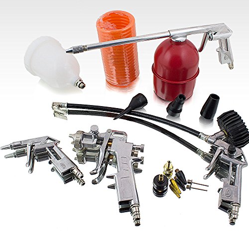 13 teiliges Druckluft Zubehör Set für Kompressor Reifendruck Sprühpistole Lackieren