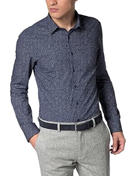 ETERNA Langarm Hemd SLIM FIT Popeline bedruckt