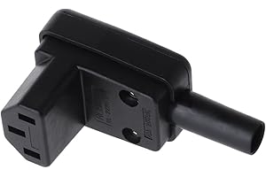Dabixx Connettore Femmina IEC 320 C13 ad Angolo di 90 Gradi AC 10A 250V Connettore Cavo di Alimentazione