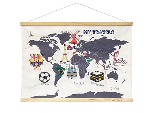 SUCK UK Kreuzstich-Weltkarte - 5