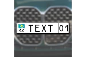 DECUS SHOP Wybrane imię Show Tabliczka rejestracyjna Ciężarówka Tabliczka na nazwisko KZ Kazachstan