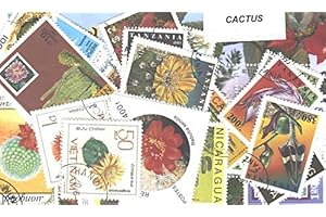PHILATEMA 25 Timbres différents Fleurs DE Cactus