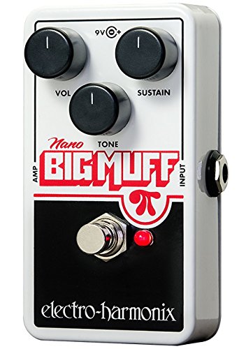 electro-harmonix NANOBIGMUFF - Pedal de distorsión para guitarra, color plateado