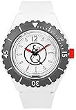 Solar Uhr Unisex Q&Q RP04J006Y SmileSolar 20 Bar rot/grau/weiß