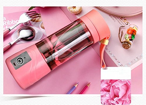 Preisvergleich Produktbild stts Automatische Sechs - Blatt - Saftmaschine Tragbare Multifunktions - Juicer - Haushaltskochmaschine Mischer,Rosa
