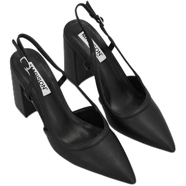 Madison Women's Lila 7 Stilleto Court Heels, Size 8 UK, Black