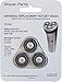 Shaver-Parts Unisversal Replacement Shaving Head for Philips Pack of 3 Original No.: HQ3/4/5/55/56/6