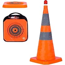 Coni Stradali Pieghevoli 4 Confezioni Coni Di Sicurezza Da 28 Pollici Collari Riflettenti 424019