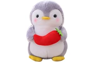 NEWQSING Lindo Juguete de Peluche pingüino muñeca Almohada Regalo de cumpleaños para niños