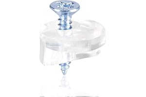 AzureRay Lot de 20 clips pour porte-verre et miroir, diamètre 13 mm, adaptés aux portes et fenêtres