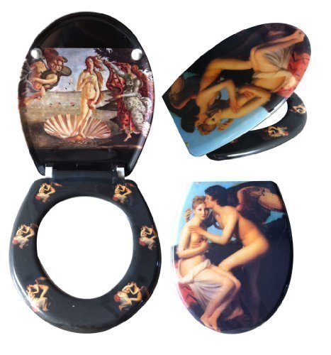 Preisvergleich Produktbild Wc-Sitz mit Absenkautomatik Toilettensitz Toilettendeckel Engel