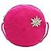 Produktbild Alpenflüstern Trachten-Rundtasche Strass-Edelweiss Pin DTA06800025 Damen Umhängetaschen 16x16x2 cm, Pink