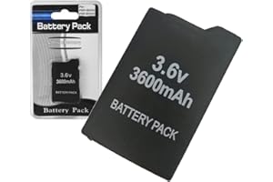 r2digital BATTERIA compatibile per SONY PSP serie 2000 3000 2004 3004 PSP2000 PSP3000 S110 SLIM LITE IONI DI LITIO 3.6V 2400 mAh EXTRA DURATA LONG LIFE (PSP 2000)