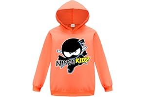 Forlcool Ninja Kidz Kids Hoodie Children's Pullover Sweatshirt Casual Boys Girls Jumper Top