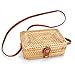 Produktbild SOOHAO Sommer Strandtasche Handgewebte Rattan Tasche Kleine Handgemachte Handtasche Damen Vintage Stroh Crossbody Tasche Böhmischen Stil Umhängetasche Retro Handgestrickte Clutch Bag für Mädchen