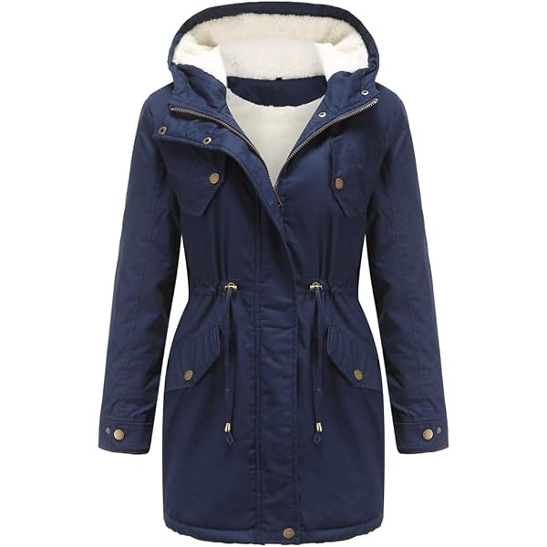 Veste Coupe-Vent Femme Hveuluop - Imperméable Longue Légère - Trench-Coat Déperlant Avec Capuche