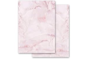 Papel de carta Mármol & Estructura MÁRMOL MAGENTA - 50 Hojas formato DIN A4 - Paper-Media