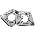 Stainless Steel Square Pan Support/LPG Stand/Stove Stand - LPG Gas Stove Parts, Silver (1)