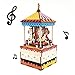 Produktbild Swiftswan 3D Holz Puzzle, DIY Einweg Karussell Uhrwerk Kinder Kinder Spielzeug Weihnachtsgeschenk Hause Handwerk Dekoration