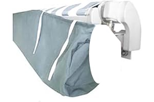 VADO VLTRA Housse de protection solaire rétractable, housse de protection contre la poussière, sac d'auvent avec ficelle, tissu polyester imperméable et résistant de 2 m de large pour extérieur, balcon,