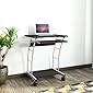Nilkamal Leo Computer Trolley/Table (Black/Walnut)