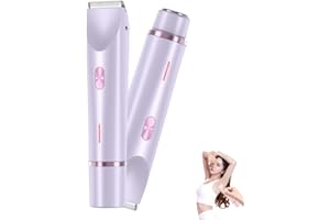LYOVEU Klyne Dual Head Rasoir Femme - Trimeur Anti Coupure avec Épilateur Définitif, Tondeuse Silky
