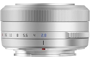 TTArtisan 27mm F2.8 Objectif d'appareil Photo APS-C Auto Focus en métal léger pour Fuji X Mount (Argent)