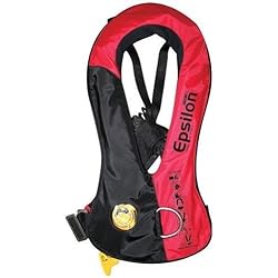 Lalizas Epsilon Chaleco Salvavidas, Unisex Adulto, Rojo / Negro, Automático