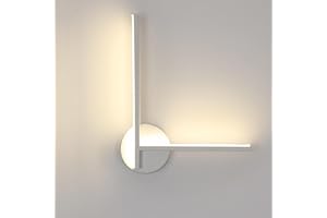 Toolight Applique LED da Parete Interno, 16W Applique Camera da Letto Moderno, Lampada Parete Interno per Soggiorno Camera da Letto Corridoio, Bianco, 4500K Luce Naturale