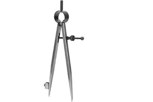 HILILAND Wing Divider, Adjustable&Lockable Precision Spring Divider Caliper Compass with Pen Holder Craft Rotating Tool(150mm)