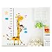 Wall Glamour Childrens Wall Stickers Giraffe Height Measuring Wall Decals Decor