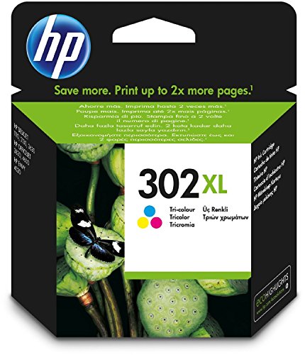 1x Original XL HP Tintenpatrone F6U67AE HP 302XL HP 302 XL für HP Deskjet 3630 - Color - Leistung: ca. 330 Seiten/5%