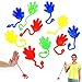 Price comparison product image Aerobin Stretchy Vinyl Mini Sticky Hands Toys Climbing Palms Sticky Jelly for Children Party Bag Favors, Birthdays Gift,Assorted Color-Pack of 12