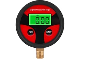 TBEST digitale manometer luft,digital luftdruck manometer,Digitaler Reifendruckprüfer, 0-200PSI Reifendruckmessgerät LCD-Bildschirm Digitaler Reifen Luftdruckmessgerät Auto Tragbare Luftdruckprüfer Meter fü
