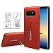 Produktbild KingSang Note 8 Hülle Samsung Galaxy Note 8 Case mit Ring Halter Silikon Hülle Tasche Schale Schutzhülle Stoßdämpfend Kickstand Handyhüllen 2in1 PC+TPU Soft Cover - Rot