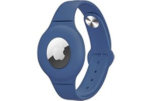 NEXCYBER Airtag Wristband Kids，Anti-Lost, Anti-Scratch Protection for Positioning The Bracelet for Apple AirTag Waterproof，Sky Blue